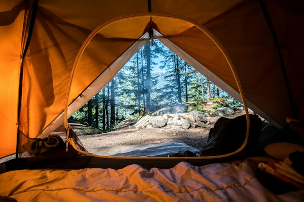 Diesel motorhome campsite morning